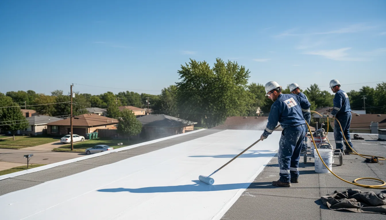 Commercial roof coating in Elmdale, KS near me